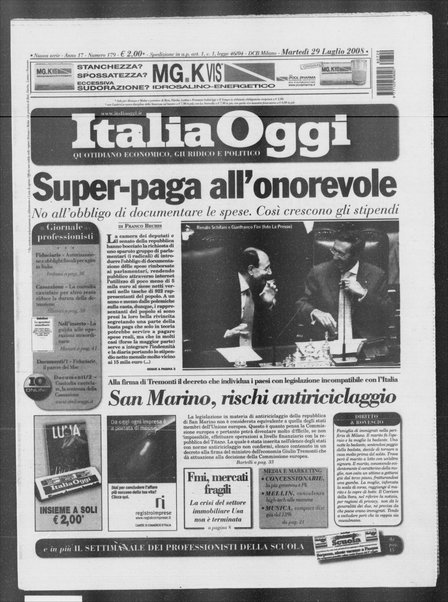 Italia oggi : quotidiano di economia finanza e politica